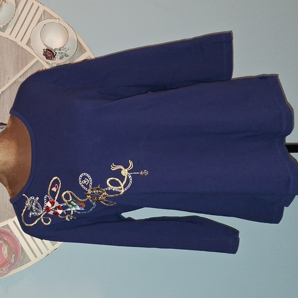 Quacker Factory Tops - Quacker Factory Nautical Top